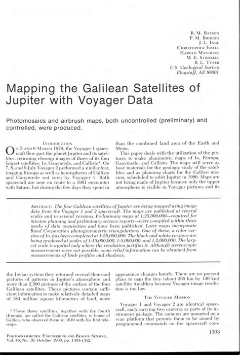 one of jupiter's galilean satellites word hike|Mapping the Galilean Satellites of Jupiter with Voyager Data.